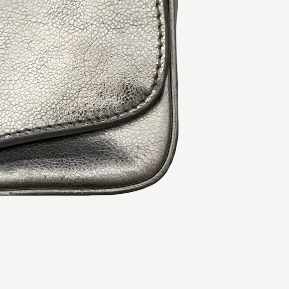 Tory Burch Silver Classic Mini Bag - Picture 8 of 9
